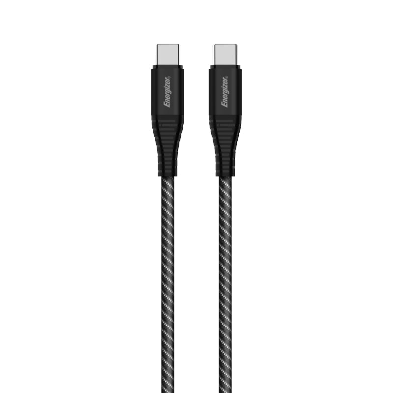 Energizer Ultimate – USB-C auf USB-C 100 W Verbindungskabel 2 m (schwarz)