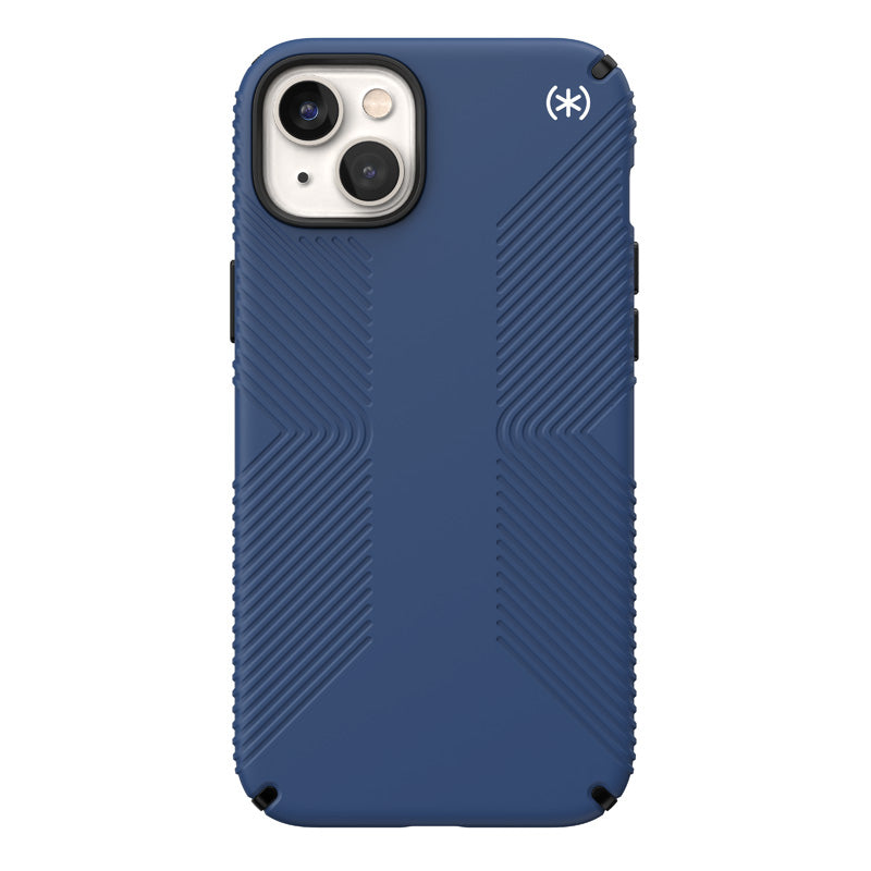 Presidio2 Grip - Case voor iPhone 15 Plus / 14 Plus met MICROBAN-coating (kustblauw / zwart / wit)