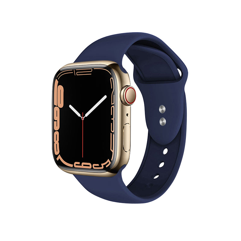 Crong vloeistofband voor Apple Watch 42/44/45 mm (marineblauw)