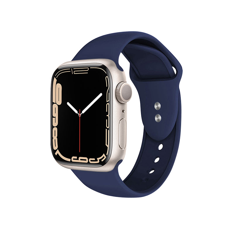 Crong vloeistofband voor Apple Watch 42/44/45 mm (marineblauw)