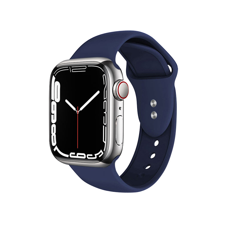 Crong vloeistofband voor Apple Watch 42/44/45 mm (marineblauw)