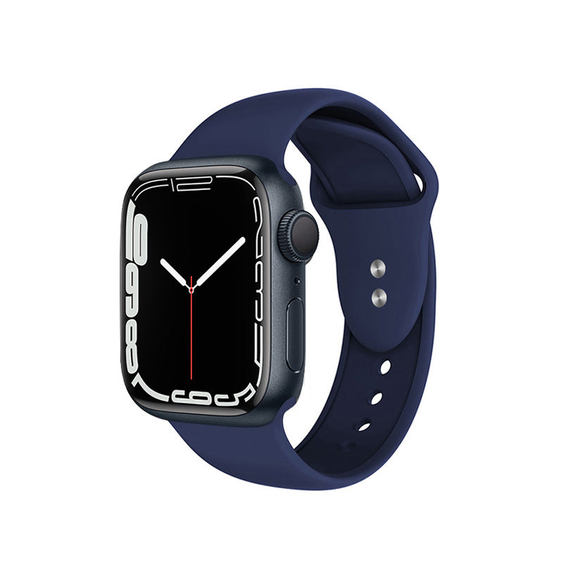 Crong vloeistofband voor Apple Watch 42/44/45 mm (marineblauw)