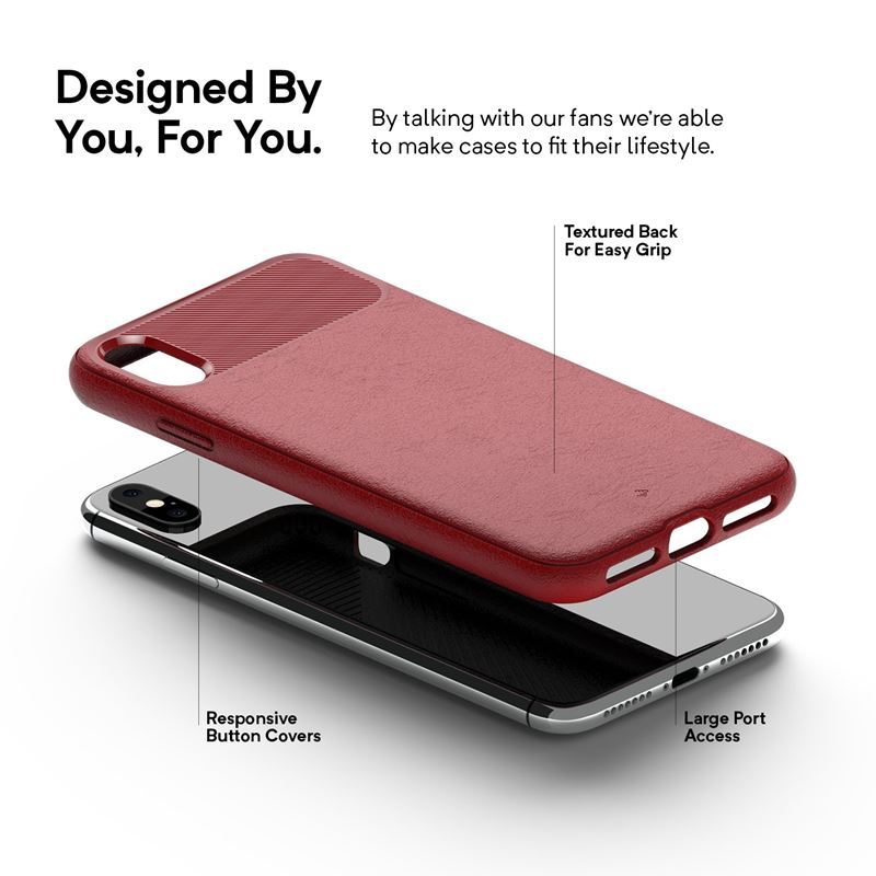 Caseology Vault Case for iPhone Xs Max (Red)