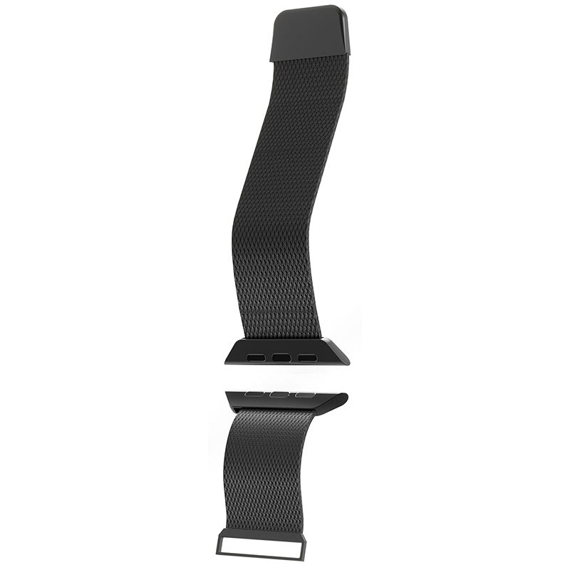 Puro Milanese Magnetband – Edelstahlarmband für Apple Watch 38/40/41 mm (Schwarz)