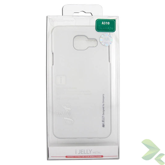 Mercury I-Jelly - hoesje voor Samsung Galaxy A3 (2016) (zilver)