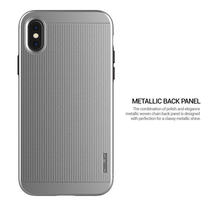 Obliq Slim Meta - Case for iPhone Xs / X (Satin Silver)