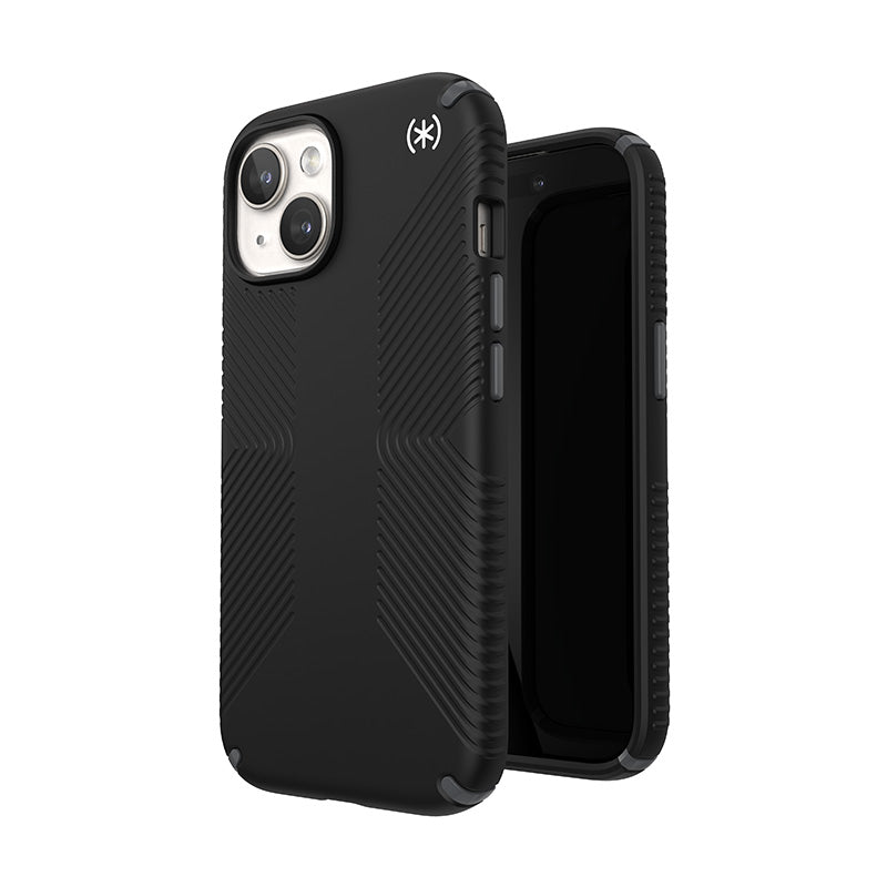 Speck Presidio2 Grip - Case for iPhone 15 / iPhone 14 / iPhone 13 (Black / Slate Grey / White)