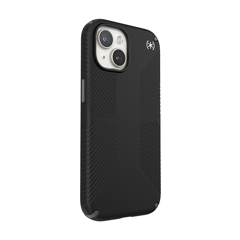 Speck Presidio2 Grip - Case for iPhone 15 / iPhone 14 / iPhone 13 (Black / Slate Grey / White)