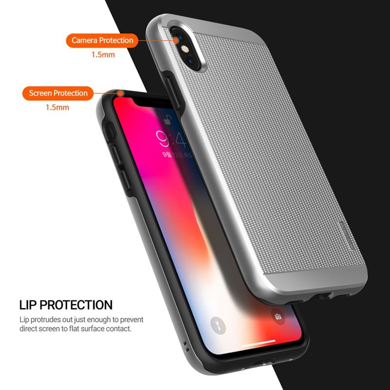 Obliq Slim Meta - Case for iPhone Xs / X (Satin Silver)