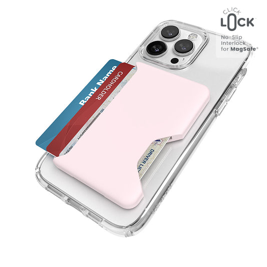 Speck ClickLock Wallet For MagSafe - MagSafe magnetic wallet (Nimbus Pink)