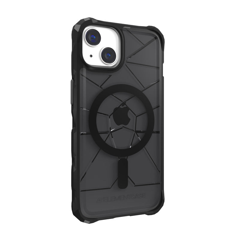 Element Case Special Ops X5 MagSafe - Case for iPhone 14 (Mil-Spec Drop Protection) (Smoke/Black)