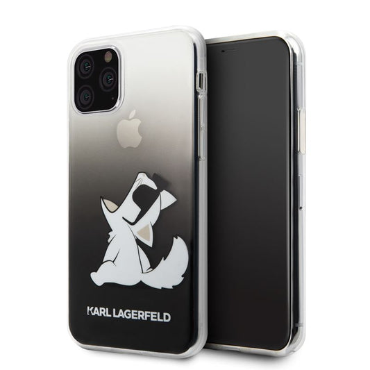 Karl Lagerfeld Choupette Fun - Hülle für iPhone 11 Pro (Schwarz)