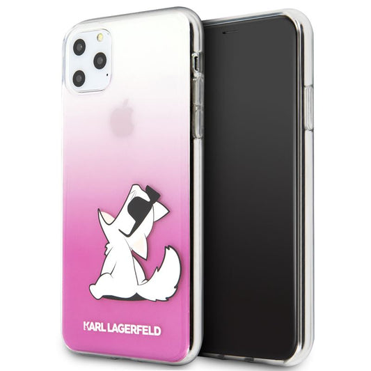 Karl Lagerfeld Choupette Fun - Hülle für iPhone 11 Pro Max (Rosa)