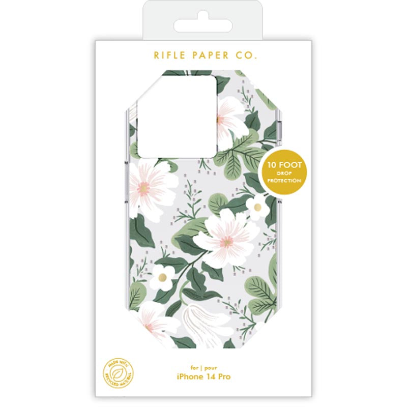 Rifle Paper Clear - Hülle für iPhone 14 Pro (Willow)