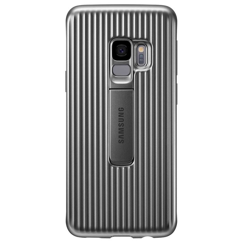 Samsung Protective Standing Cover - Case for Samsung Galaxy S9 with kickstand (Silver)