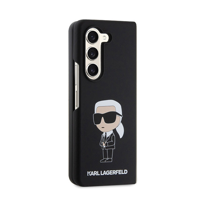 Karl Lagerfeld Siliconen Ikonik - Samsung Z Fold 5 hoesje (zwart)