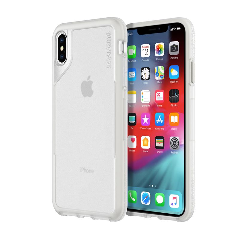 Griffin Survivor Endurance - Case for iPhone Xs Max (Clear/Gray)