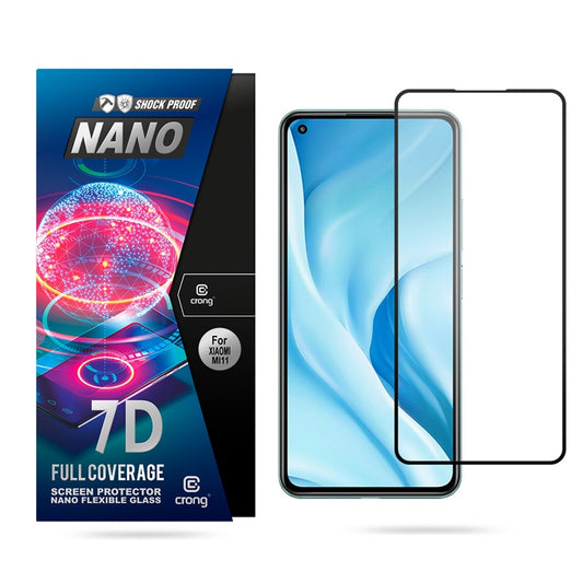 Crong 7D Nano Flexible Glass  Full Coverage Hybrid Screen Protector 9H Xiaomi Mi 11 Lite 5G