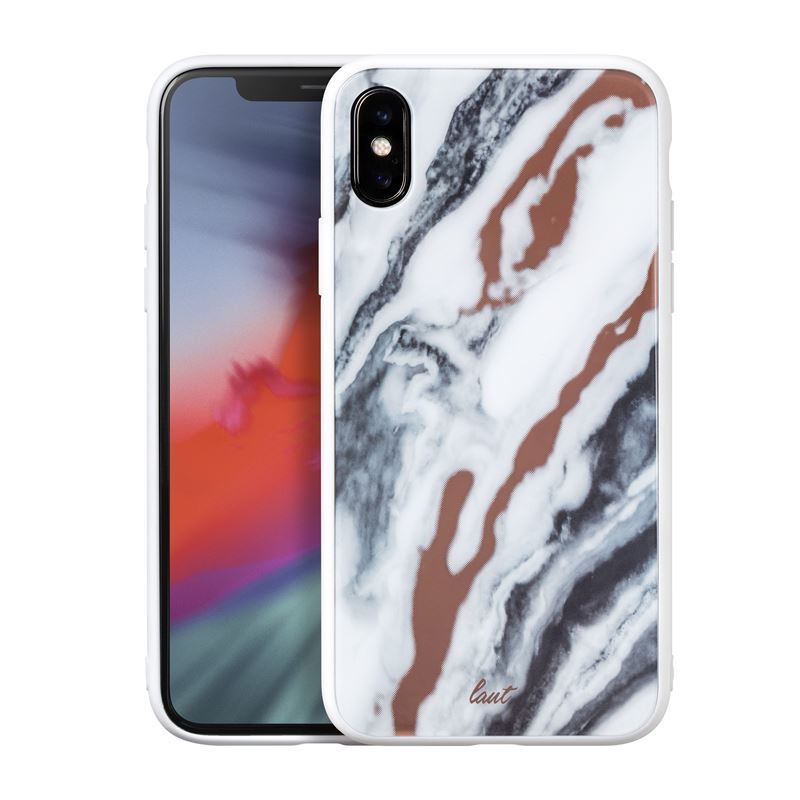 Laut MINERALGLAS - Hülle für iPhone Xs Max (Mineralweiß)