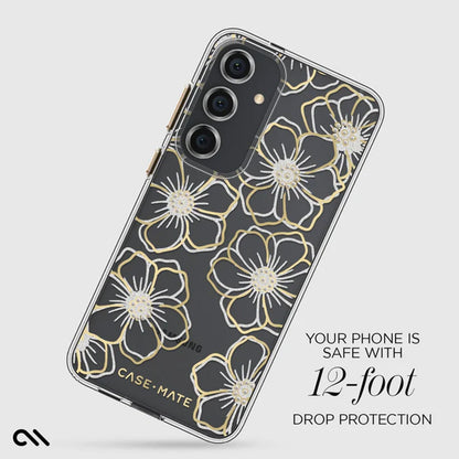 Case-Mate Floral Gems - Hülle für Samsung Galaxy S24+ (Gold)