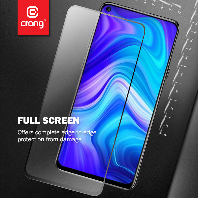 Crong 7D Nano Flexible Glass – Hybrid-Displayschutz mit vollständiger Abdeckung 9H Realme C11