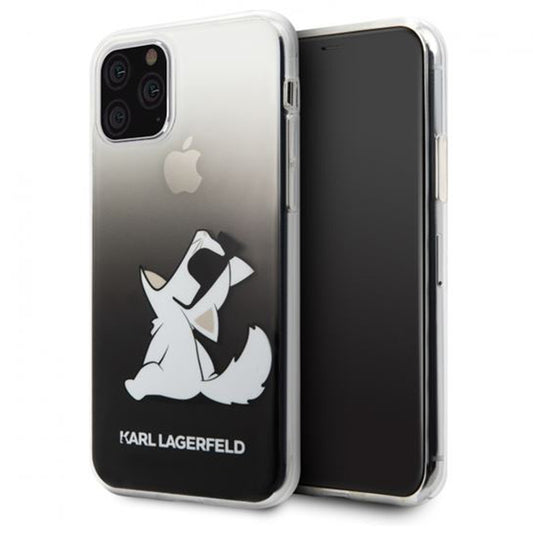 Karl Lagerfeld Choupette Fun - Hülle für iPhone 11 Pro Max (Schwarz)