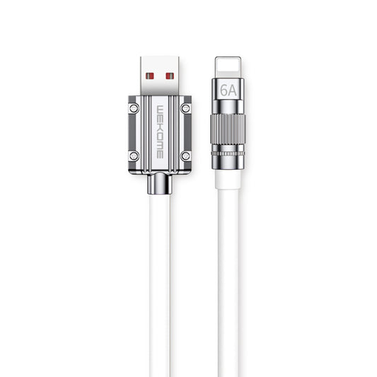 WEKOME WDC-186 Wingle-serie - USB-A naar bliksemsnel opladen 1 m aansluitkabel (wit)