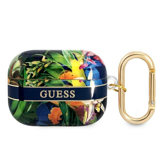 Guess Flower  Case for Airpods Pro (Blue)