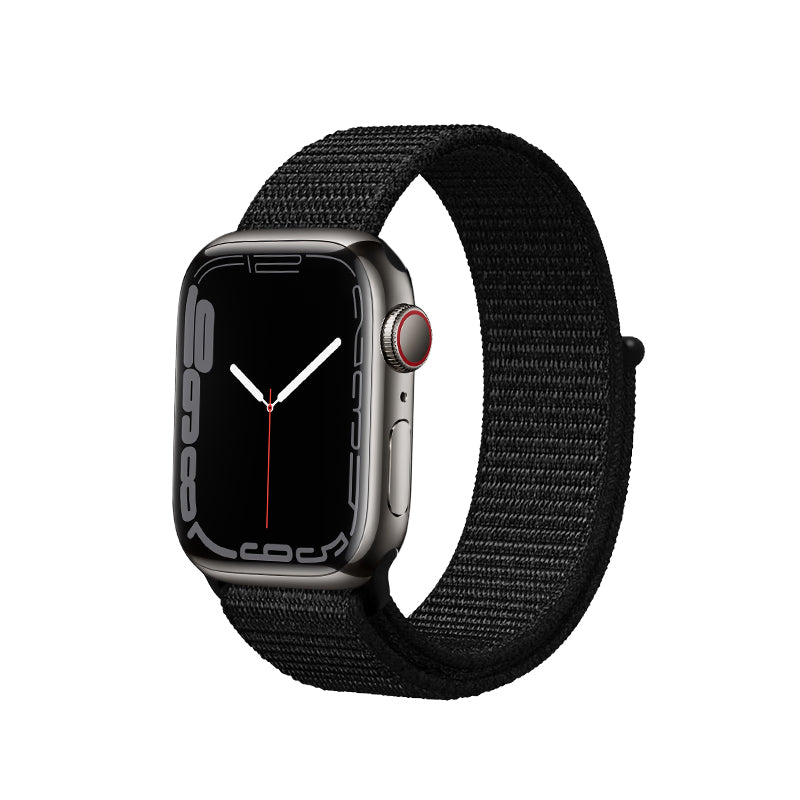 Crong Reflex sportband voor Apple Watch 38/40/41 mm (zwart)