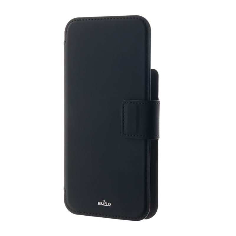 PURO Folio MagSafe Case - Hülle 2in1 für iPhone 14 Pro / 13 Pro (Schwarz)