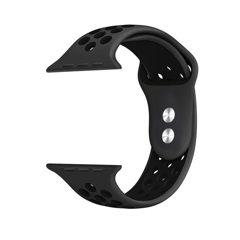 Crong Duo Sport - Band voor Apple Watch 38/40/41 mm (grijs / zwart)