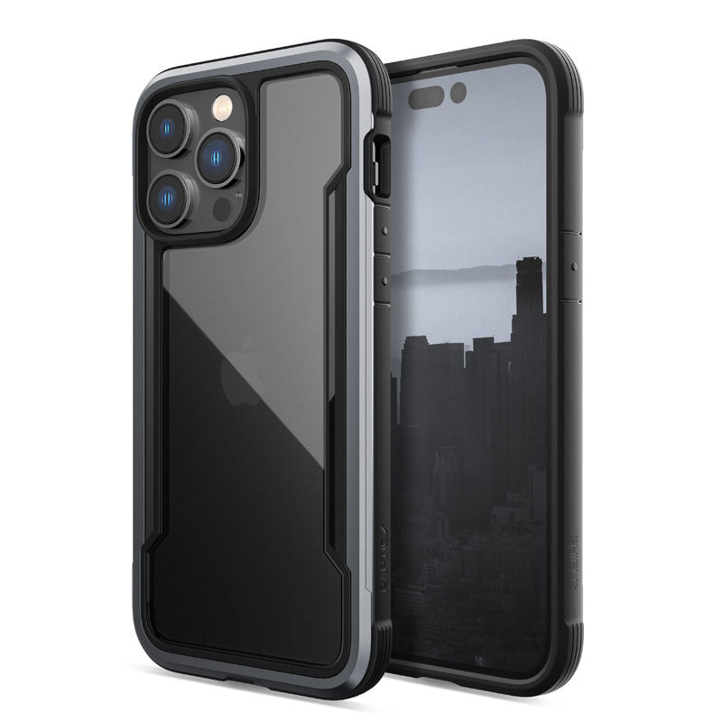 X-Doria Raptic Shield - aluminium hoesje voor iPhone 14 Pro Max (valtest 3m) (zwart)