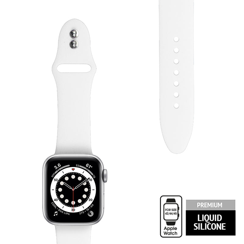 Crong Liquid Band for Apple Watch 42/44/45/49 mm (White)