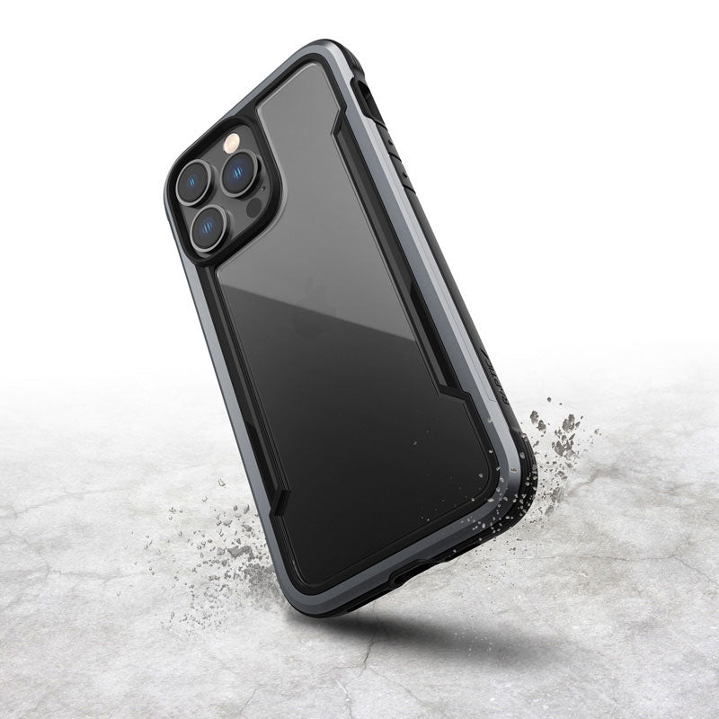 X-Doria Raptic Shield - aluminium hoesje voor iPhone 14 Pro Max (valtest 3m) (zwart)