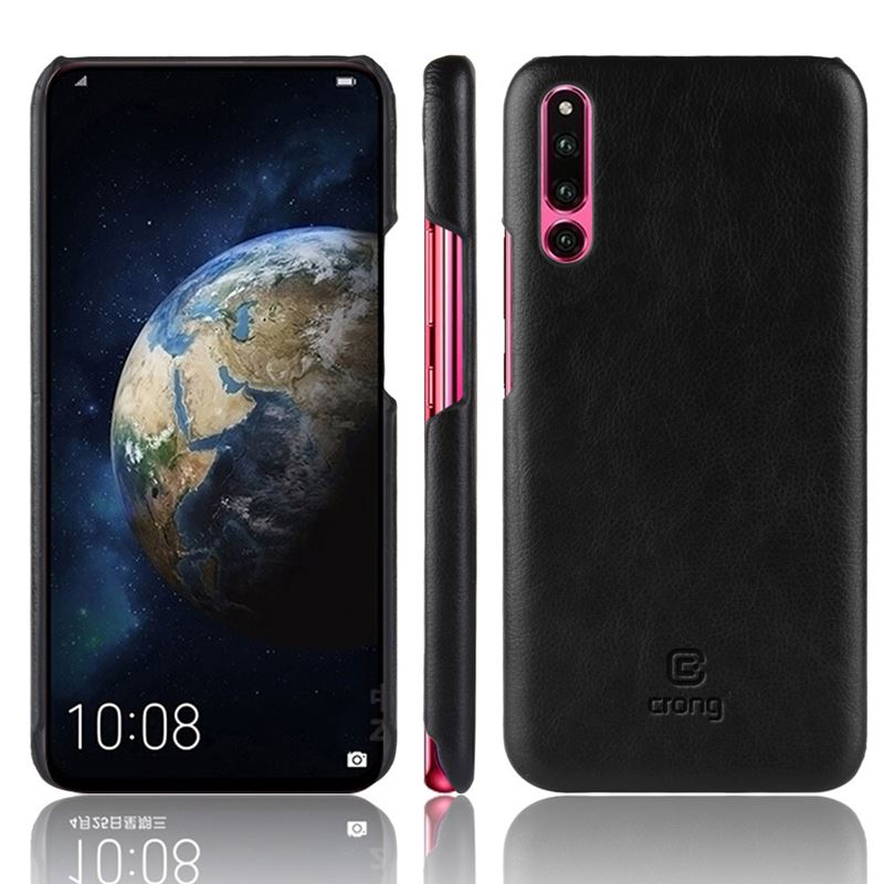 Crong Essential Cover - PU Leather Case for Huawei P30 (black)