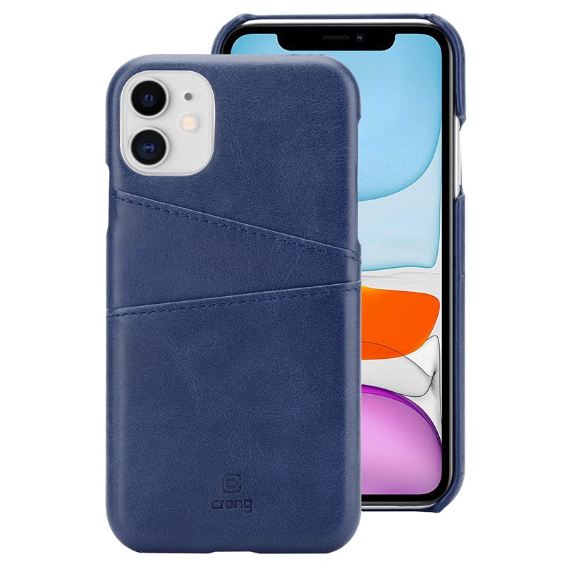 Crong Neat Cover - PU Leather Case for iPhone 11 Pro (blue)