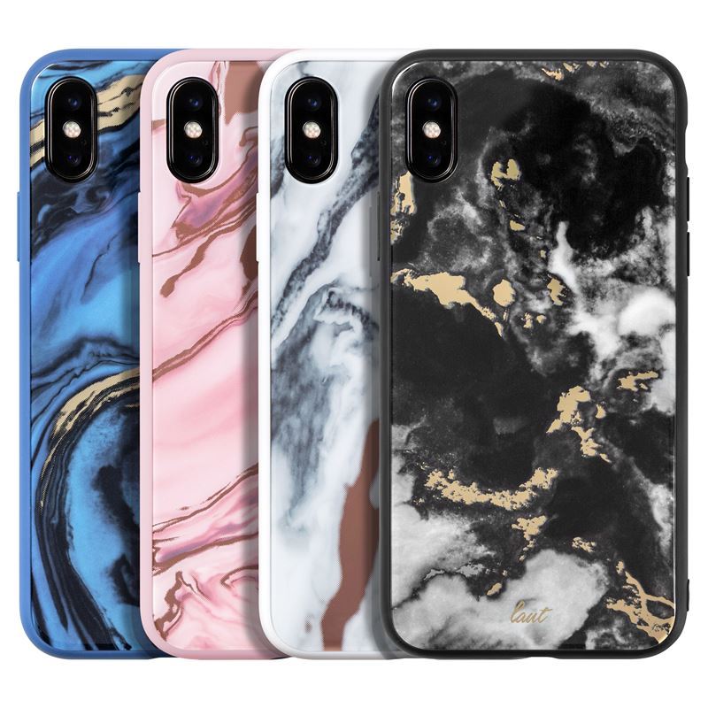 Laut MINERALGLAS - Hülle für iPhone Xs Max (Mineralweiß)