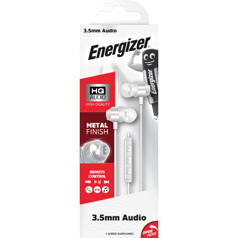 Energizer Classic CIA10 – Kopfhörer mit 3,5-mm-Klinkenstecker (weiß)