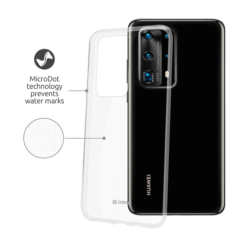 Crong Crystal Slim Cover - Beschermhoes voor Huawei P40 Pro (doorzichtig)