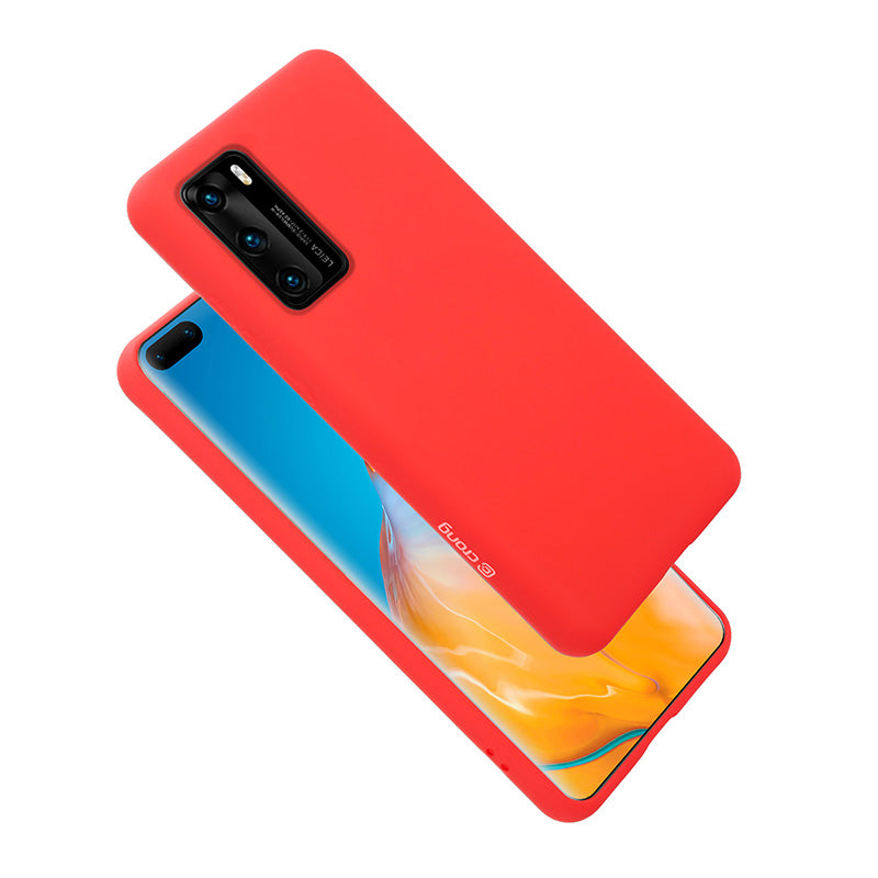 Crong Color Cover - Flexible Case for Huawei P40 (Red)