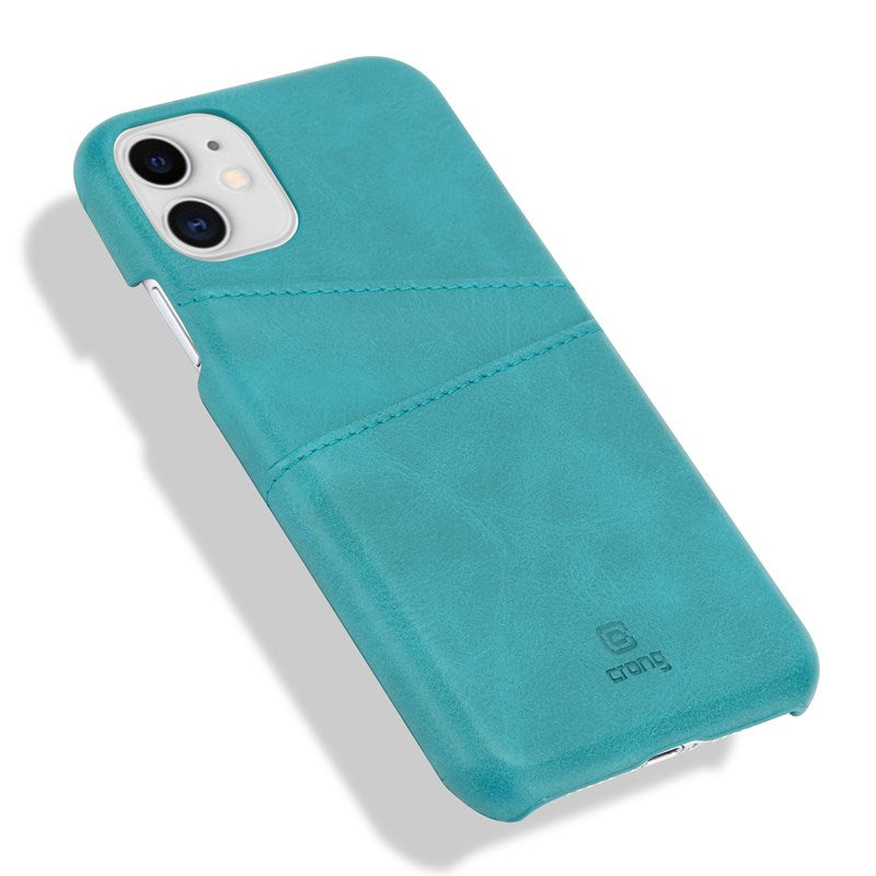 Crong Neat Cover – PU-Lederhülle für iPhone 11 Pro (grün)