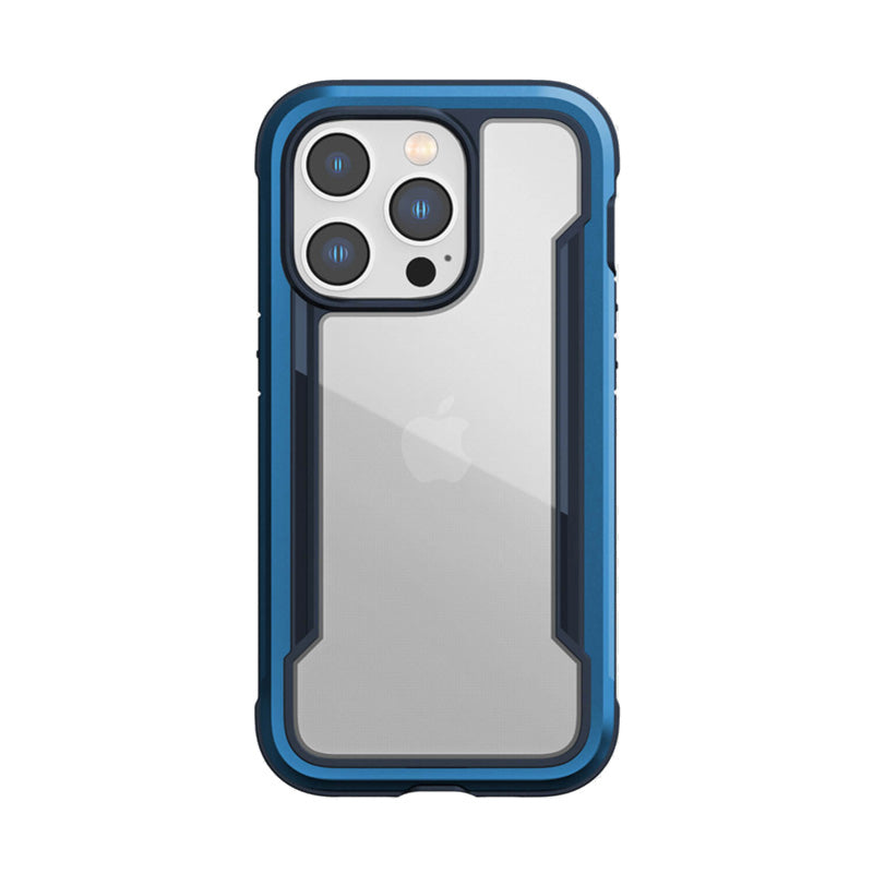 X-Doria Raptic Shield - aluminium hoesje voor iPhone 14 Pro (valtest 3m) (marineblauw)