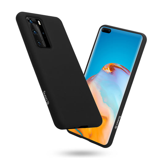 Crong Color Cover - Flexible Hülle für Huawei P40 Pro (Schwarz)