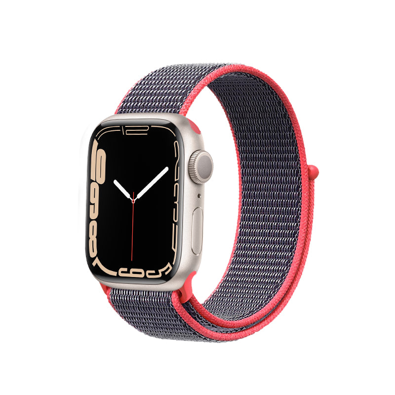 Crong Nylon Loop for Apple Watch 42/44/45mm (Electric Pink)