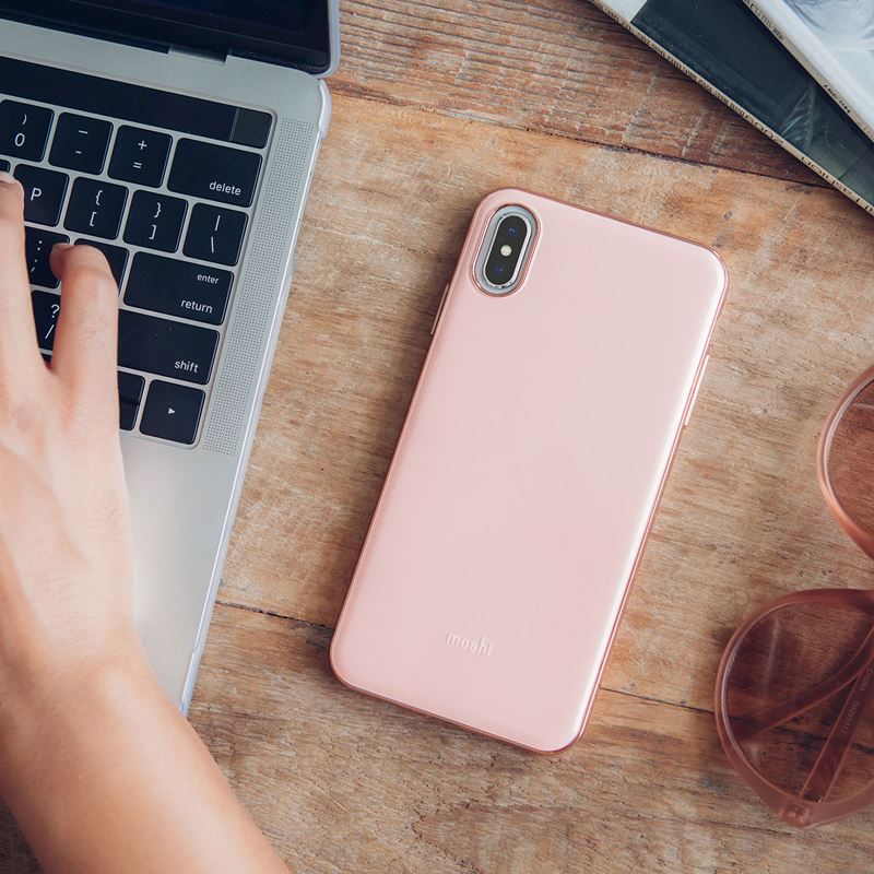 Moshi iGlaze - Case for iPhone Xs Max (Taupe Pink)