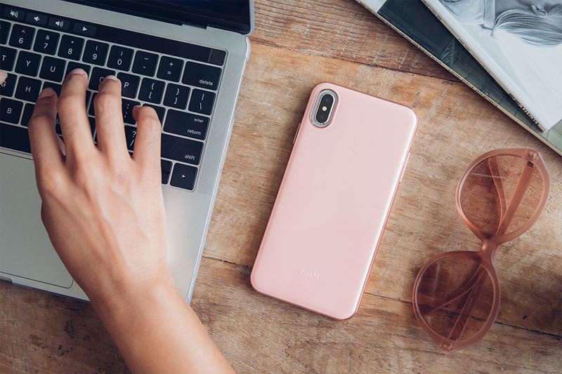 Moshi iGlaze - Case for iPhone Xs Max (Taupe Pink)