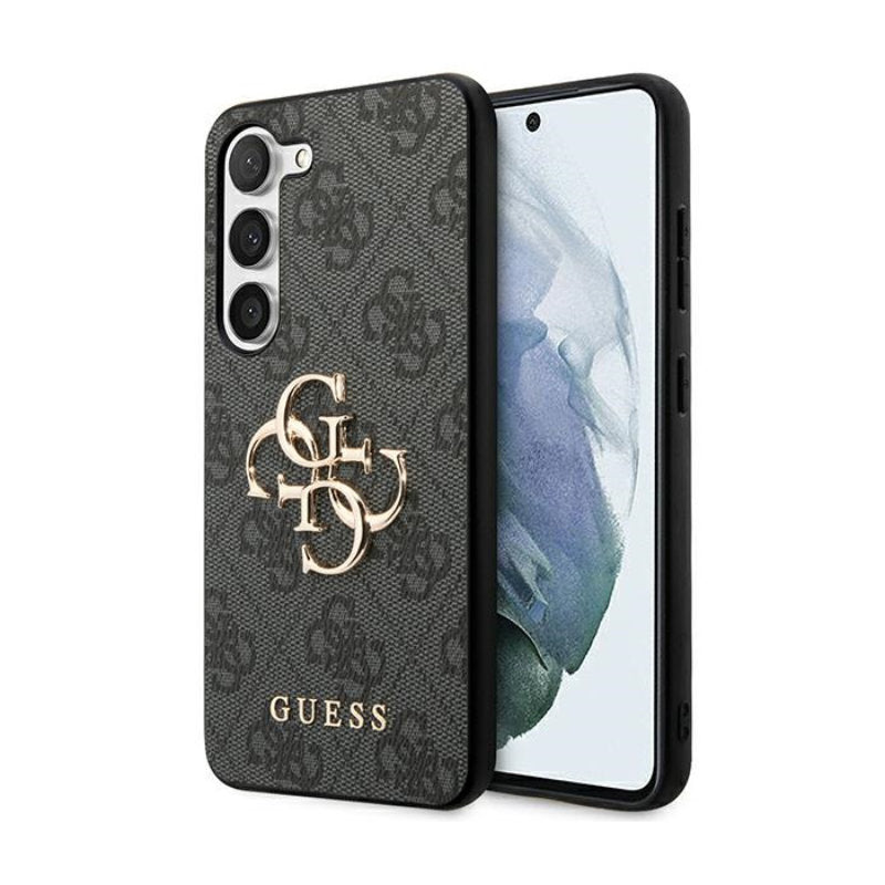 Guess 4G Big Metal Logo - Samsung Galaxy S23 FE hoesje (grijs)